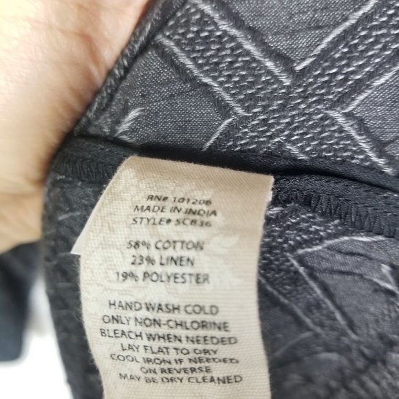 Soft Surroundings Blouse Womens 3X Gray Geometric - Picture 8 of 9